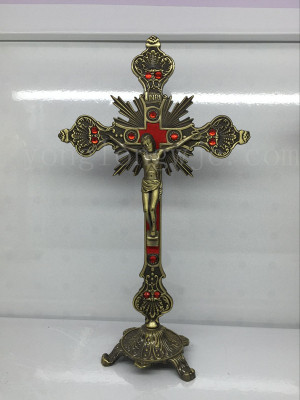 Small size of Jesus cross with diamond religious articles cross Christmas presents