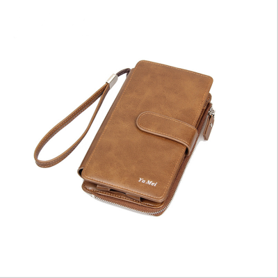Manufacturers direct cross-border business bags multi-function mobile phone bag zipper bag vertical long wallet