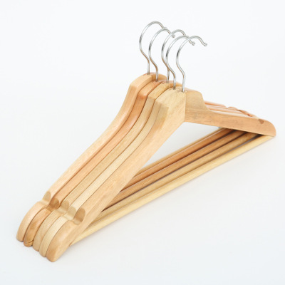 Hangers wholesale adult Hangers with clip real wood Hangers wooden non-slip Hangers telescopic pants clip Hangers