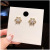 Snowflake Ear Stud Sterling Silver Needle Korean Earrings Temperamental Fairy Simple and Compact Eardrop Earring