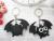 Imitation black bat key chain pendant wholesale cartoon gift express sell pass bat key ring key ring custom factory