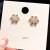 Snowflake Ear Stud Sterling Silver Needle Korean Earrings Temperamental Fairy Simple and Compact Eardrop Earring