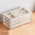 Three-Layer Three-Drawer Flannel Bottom Plaid Transparent Acrylic Jewelry Storage Box Jewelry Box Desktop Finishing Box