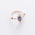 Korean Style New Style Micro-Inlaid Crystal Zircon Ring Sweet French Elegant Flowers Ring Ornament