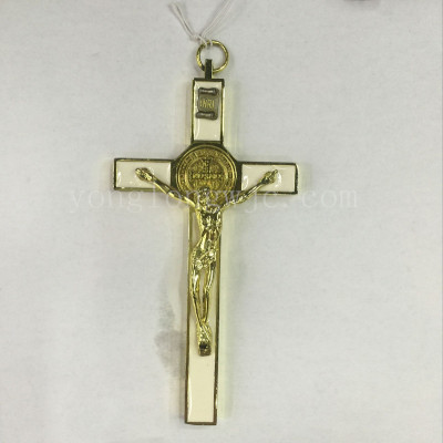 Crucifix pendant Crucifix metal pendant dripping oil Crucifix religious supplies gift