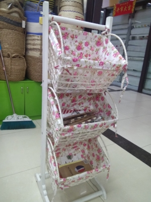 Handmade Woven Three Storage Rack