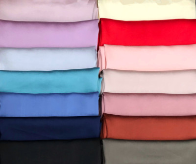 70 Solid Color Small Silk Scarf Summer Retro Korean Type Small Square Towel Korean Silk Satin Scarf