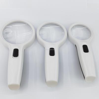 TH-610 Series Handheld Reading Magnifying Glass with Mother-Baby Magnifying Glass Portable HD Magnifier with 3led Light