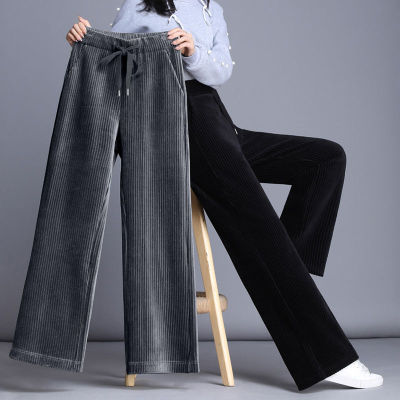 [factory direct] corduroy wide-leg pants for women 2020 new style of loose-fitting corduroy trousers