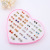 Korean simple heart box electroplating point drill jewelry stud custom two yuan shop 36 pairs of box stud spot