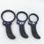 TH-600600 Black Multi-Functional Reading Magnifying Glass with LED Counterfeit Detector Triple Lens