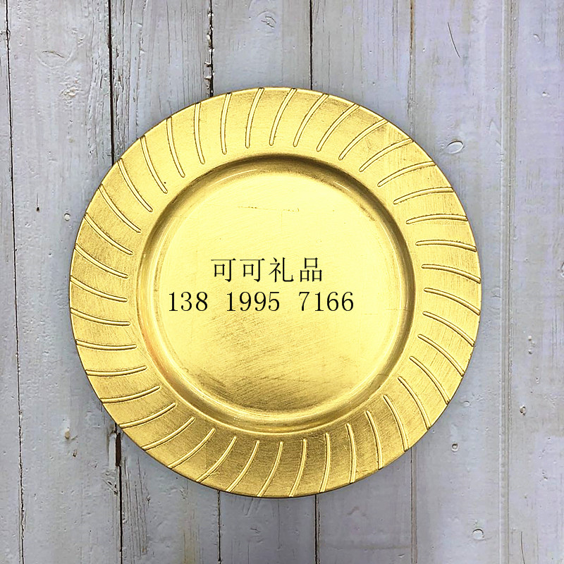 装饰盘子，圣诞盘子，塑料盘，电镀盘，婚礼盘子