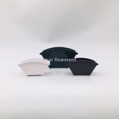 Y110 fan-shaped flowerpot miamine flowerpot plastic flowerpot