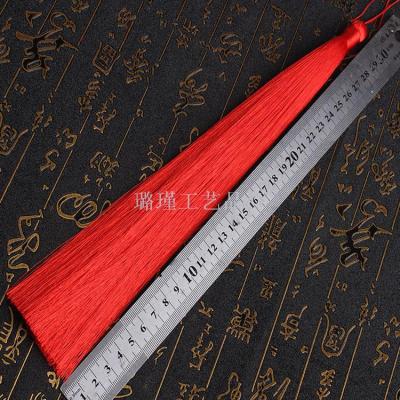 30cm Tassel Anti-Wrinkle Vertical Boutique Ice Silk Tassel DIY Ornament Ancient Costume Costume Tassel Chinese Knot Accessories