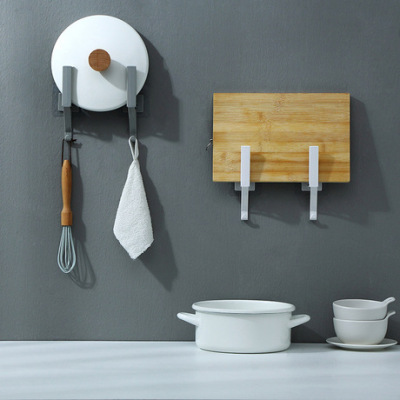 Perforation-free multi-functional pot cover rack cutting board rack wall hanging kitchen receiving board rack kitchen hook