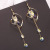 Elegant Tassel Earrings Sweet Long Pearl Eardrops Korean New Ear Hook Studs