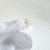 Ear Style Flower + Pearl Niche Asymmetric French Retro Sterling Silver Stud Earrings Korean Fairy Earrings Summer