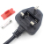 British standard 3 plug cord Hong Kong British standard two-pin plug cord two-hole eight-pin plug wire with fuse