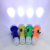 Manufacturer direct outdoor LED plastic double lights flashlight hand - held lighting double lights flashlight