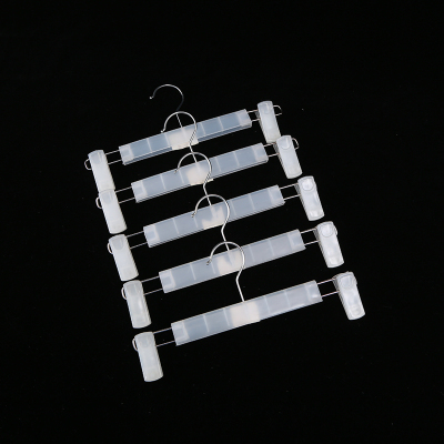 Clothing Store Plastic Trousers Rack Non-Slip Clothes Rack Skirt Clip Underwear Clip Transparent Trousers Rack Pants Clip Adult Clothing Clip