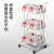 Shelving trolley moved simple kitchen organize shelves living room receive trolley cart