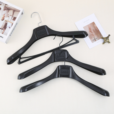 Clothing Store Plastic Non-Slip Suit Coat Hanger Wholesale Wide Shoulders without Marks Set Trouser Press Thick Non-Slip