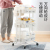 Shelving trolley moved simple kitchen organize shelves living room receive trolley cart