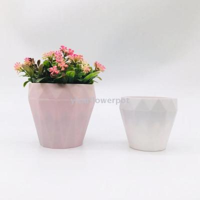 Y121 prismatic flowerpot miamine flowerpot plastic flowerpot