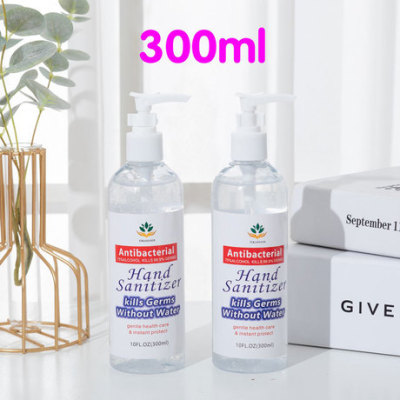 Antibacterial Antibacterial Dry Cleaning Hand Gel 300ml Hand Sanitizer 75 Degrees Alcohol Quick-Drying OEM Cross-Border English