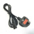 Big British Standard Three-Plug Power Cord Hong Kong British Standard Two-Core Horoscopes-Tail Plug Cord Two-Hole 8-Word Tail with Fuse
