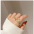 Normcore Style Ring Women's Korean-Style Stylish and Simple Personality Dongdaemun Open Ring Adjustable Metal Irregular Ring