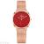 2020 fashion trend watch alloy mesh with simple strip d scale women's mei gold color surface quartz watch for women