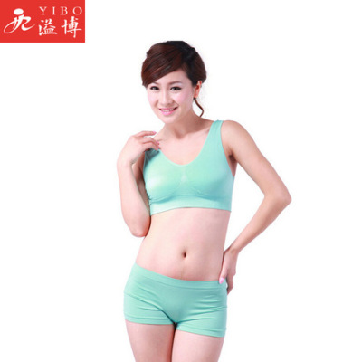 Foreign Trade hot sales No trace no steel Ring with Chest Mat Yoga Sports Bra Set manufacturers Direct sale