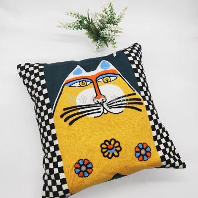 The manufacturer sells The cat series of individual character of Picasso style hot-selling pillow case sofa cushion home pillow