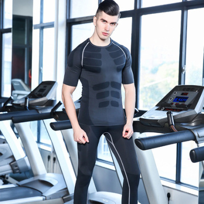 Tights men's sports suit, high bounce, quick Dry T-shirt, Fitness shirt, compression garment, pressure suit