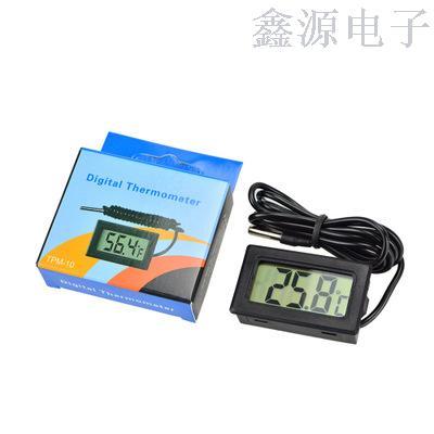 Embedded electronic digital display aquariumthermometer refrigerator water thermometer waterproof probe tpm-10