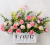 Plastic fake flower arrangement flower imitation flower wall hanging flower basket wall decorative flower pot