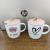 Weijia creative character cartoon leisure love ceramic with lid scoop coffee for men and women