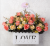 Plastic fake flower arrangement flower imitation flower wall hanging flower basket wall decorative flower pot