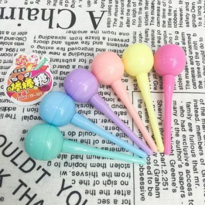 Cute imitation lollipop highlighter mini color modeling lollipop TIANFU highlighter TIANFU