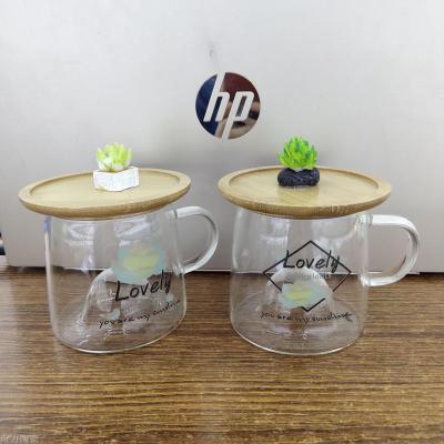 Veg creative meaty high borosilicate glass bamboo covered cactus lovely office flower tea cup milk oat cup
