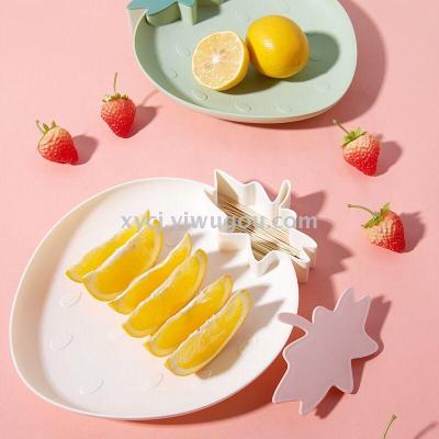 Creative strawberry shaped dry fruit bowl living room home candy dish
