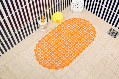 Simple solid color bathroom non - slip pad color point beads toilet waterproof pad sanitation pad manufacturer direct batch
