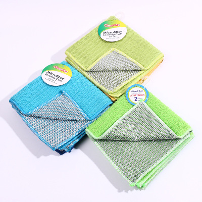 Dishtowels wooden fiber dishcloth household household dishcloth baijie cloth factory direct wholesale supply