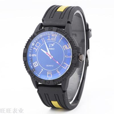 Cross - border special for silicone watches fashion sports watch car line watch band silicone men's watch spot