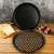 Wangfa Small Mixed Batch Diy2-Piece Carbon Steel Non-Stick Pizza Pan Baking at Home Essential Factory Direct Sales