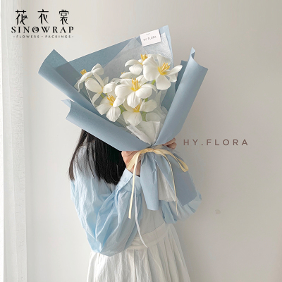 Hua hua series  new products pure color paper waterproof paper good toughness Korean flowers packaging bouquet materials