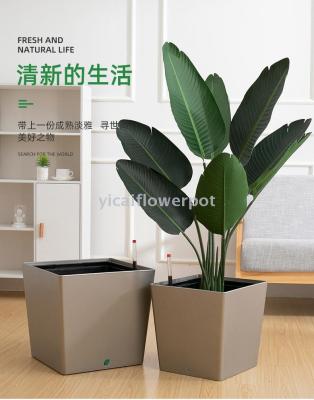 4002 square self-absorbent flowerpot plastic flowerpot
