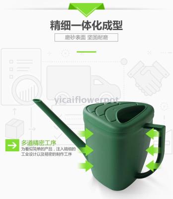Plastic flowerpot with 801 curved handle for watering pot