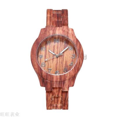 Kono with a whole bamboo watch male fashion digital creative watch modern wooden sandalwood lovers watch female